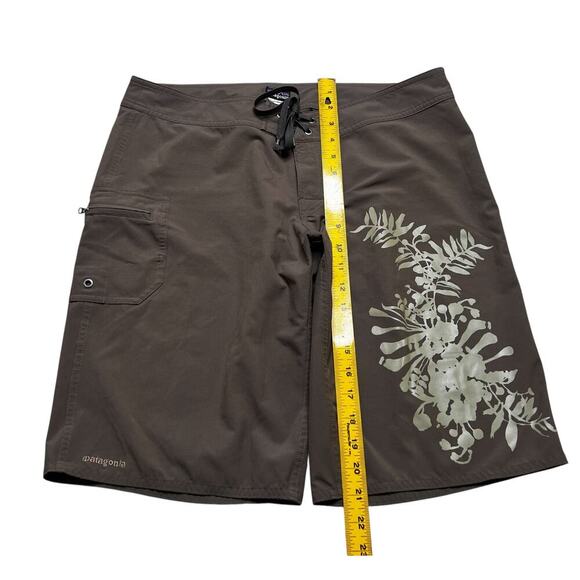 Patagonia Worn Wear Planing Boardshorts Women’s Size 12 Stretch Brown Y2K Beach - Picture 5 of 11